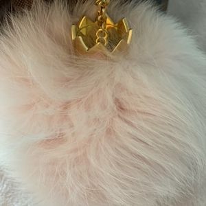 Fuzzy bubble bag charm